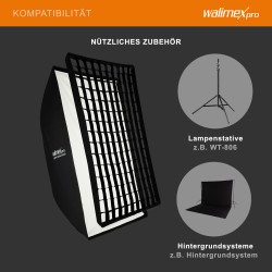 Walimex pro Essential Striplight softbox 80 x 120 cm kenno Bowens adapteri ja kuljetuslaukku