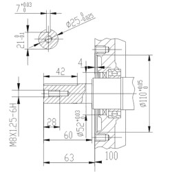 LIFAN 190 FD-B bensiinimoottori 15 hv, 420 cm³, sähköstartti, 4-tahtinen, OHV, 25 mm kampiakseli