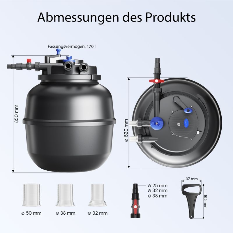 SunSun CPF-50000 Moving Bed -painesuodatin 13 000 l/h 55 W UVC