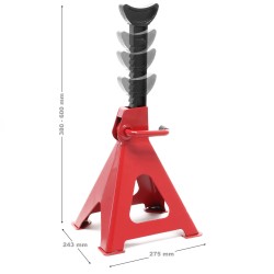 Korkeussäädettävät tukitelineet 6000 kg, 410–580 mm, 2 kpl