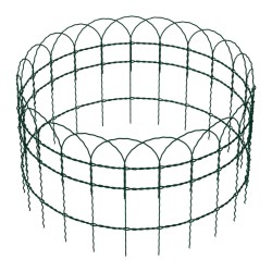 Verkkoaita 0 65 x 25 m vihreä PVC pinnoitettu teräs silmäkoko 9 x 15 cm