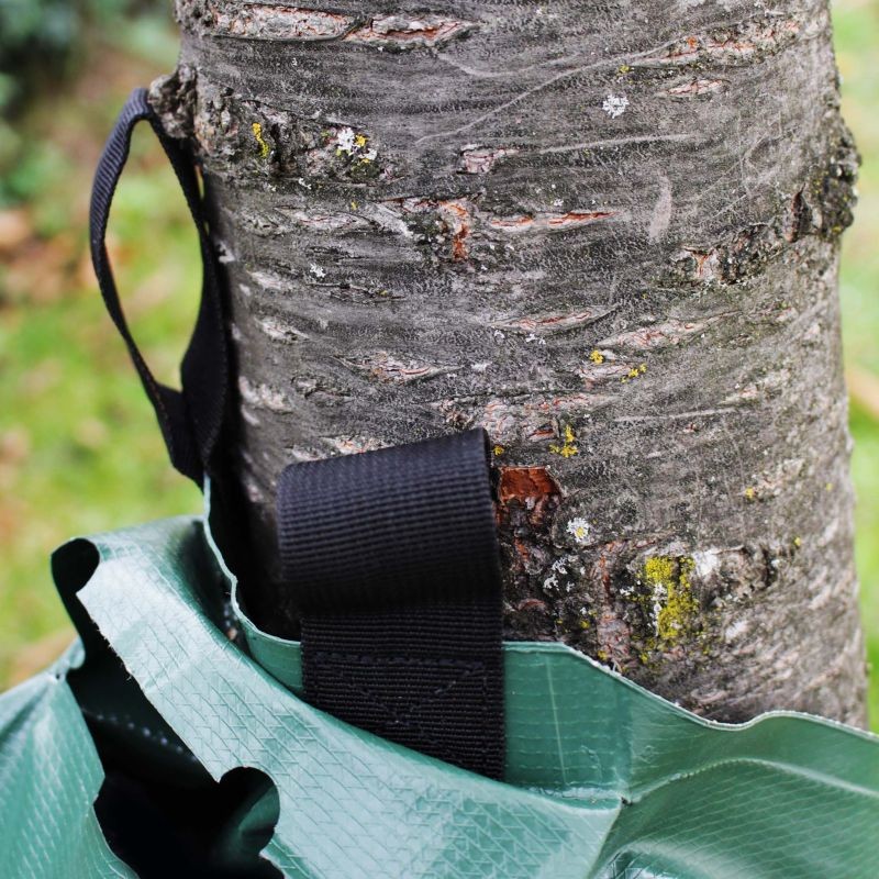 Kastelupussit puille 75 l, 5 kpl, vihreä PVC, 35-40 mm puille