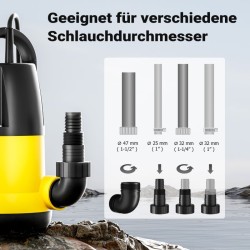 XPOtool likavesipumppu 12500 l/h, 750 W, max. nousukorkeus 8,5 m, epäpuhtaudet 5 mm