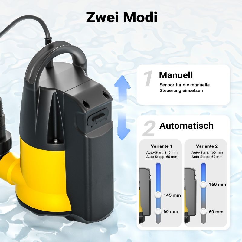 XPOtool likavesipumppu 12500 l/h, 750 W, max. nousukorkeus 8,5 m, epäpuhtaudet 5 mm