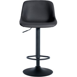 Tyylikäs säädettävä baarijakkara selkänojalla ja jalkatuella