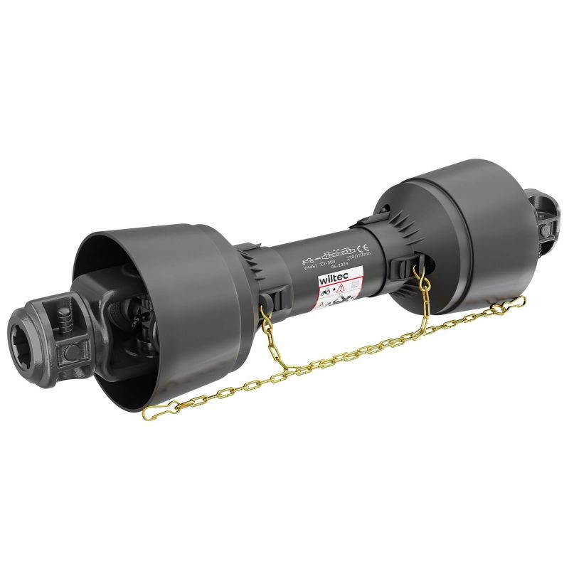 Voimansiirtokardaani T1 500 mm 210 Nm 540 rpm 18 kW 25 PS 34,9 mm 6 hammasta