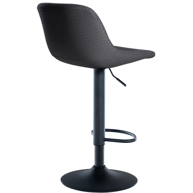 Tyylikäs säädettävä baarijakkara selkänojalla ja jalkatuella