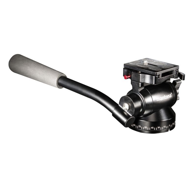 Mantona Pan 360 videopää, musta, 250 x 90 x 90 mm