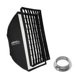 Walimex pro Essential Striplight Softbox 60 x 90 cm, Profoto- ja Bowens-adapterit, kenno