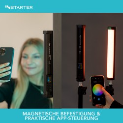 Instarter Spectar RGB LED M Tube 0 6 LED valotanko 10 W Bi Color magneettinen videovalo striimaukseen