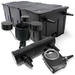 Lampisuodatinsetti CBF 350C 90000 l NEO 10000 pumppu 10000 l h CUV 236 UVC selkeytin 36 W CSP 250 skimmeri
