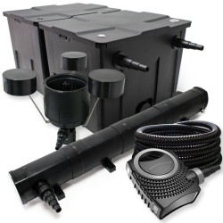 Lampisuodatinsetti: CBF-350B 60000 l, NEO-10000 pumppu, CUV-272 vedenkirkastin, CSP-250 pintasihti, 25 m letku