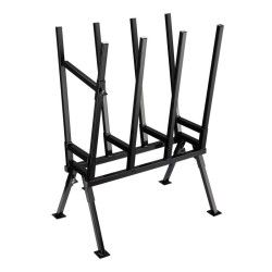 Taitettava sahauspukki sinkitty teräs 715 x 530 x 1040 mm 400 kg musta