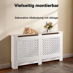 Toboli patterinsuojus, valkoinen, 152 x 19 x 82 cm, MDF ja teräs