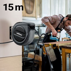 Automaattinen paineilmakela 15 m, 17 bar, 180° kääntyvä kiinnike