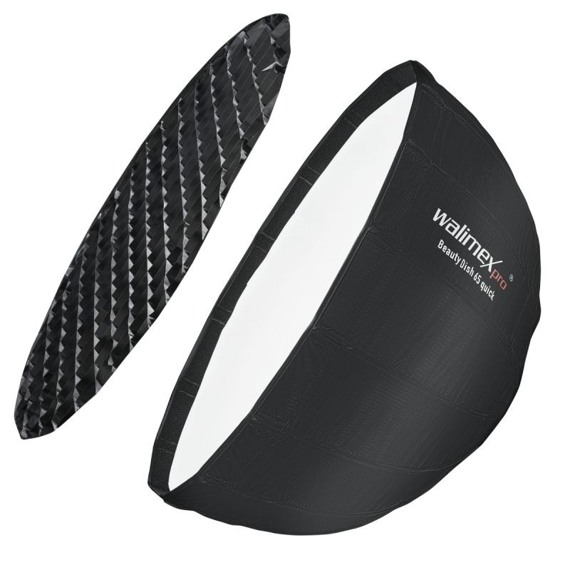 Walimex pro Studio Line Beauty Dish -softbox QA65, 65 x 35 cm, kenno, diffuusorit, kantolaukku