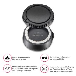 Samyang AF 85mm f 1 4 Canon EF teleobjektiivi ja Lens Station