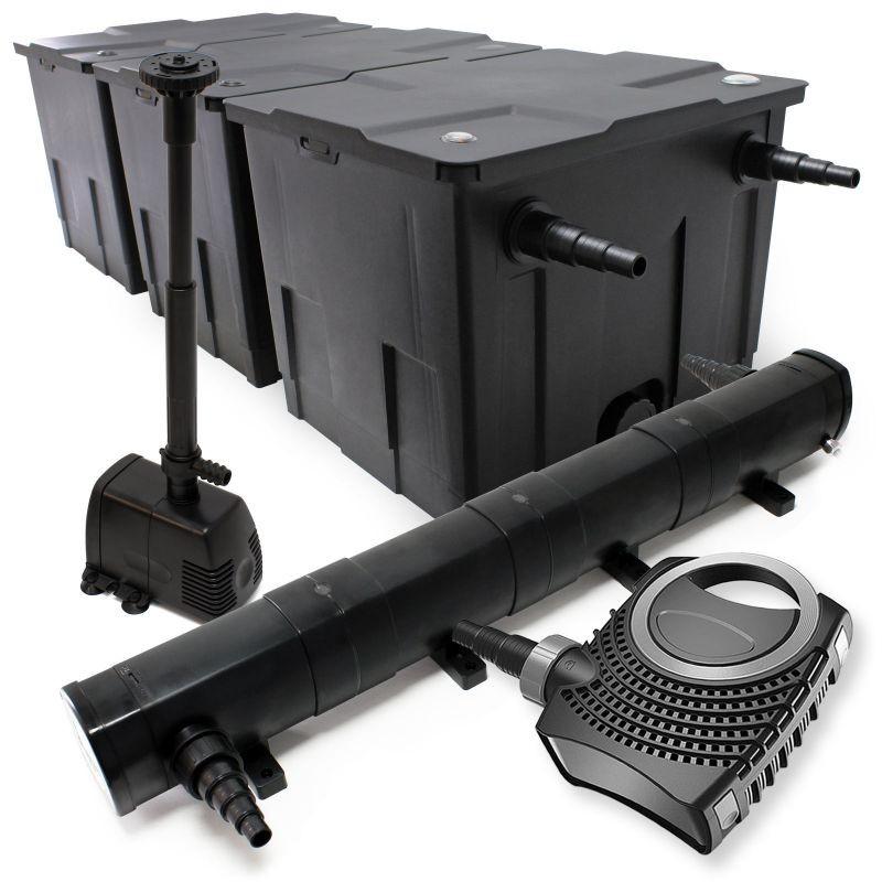 Lampisuodatinsetti CBF-350C 90000 l, CUV-272 UVC 72 W, NEO-10000 pumppu 10000 l/h, HJ-943 pumppu 800 l/h