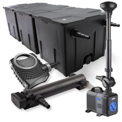 SunSun Lampisetti: CBF-350C suodatin 90000l, NEO-10000 pumppu 10000l/h, CUV-336 selkeytin 36W, CTP-5003 pumppu