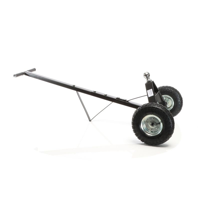Asuntovaunun siirtokärry 270 kg, 110 x 72 x 30 cm, musta, ilmatäytetyt kumirenkaat