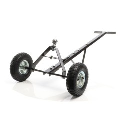 Asuntovaunun siirtokärry 270 kg, 110 x 72 x 30 cm, musta, ilmatäytetyt kumirenkaat