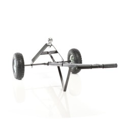 Asuntovaunun siirtokärry 270 kg, 110 x 72 x 30 cm, musta, ilmatäytetyt kumirenkaat
