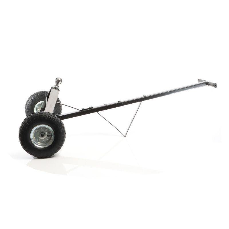 Asuntovaunun siirtokärry 270 kg, 110 x 72 x 30 cm, musta, ilmatäytetyt kumirenkaat