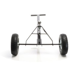 Asuntovaunun siirtokärry 270 kg, 110 x 72 x 30 cm, musta, ilmatäytetyt kumirenkaat