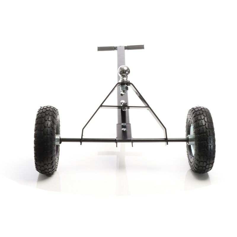 Asuntovaunun siirtokärry 270 kg, 110 x 72 x 30 cm, musta, ilmatäytetyt kumirenkaat