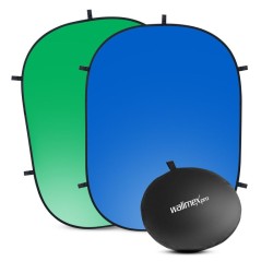 Walimex pro 2 in 1 taittuva taustakangas vihreä/sininen 150 x 210 cm