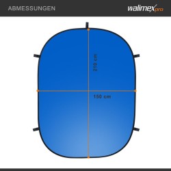 Walimex pro 2 in 1 taittuva taustakangas vihreä/sininen 150 x 210 cm
