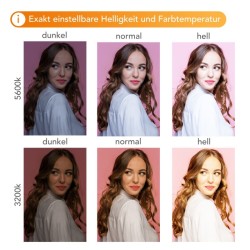 Walimex pro 2 kpl LED Niova 100-F Pro 100 W LED-paneelivaloa ja 2 kpl jalustaa, säädettävä värilämpötila