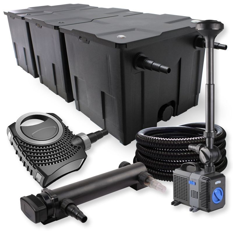 SunSun lampisetti: CBF-350C suodatin 90000 l, CTF-8000 pumppu 8000 l/h, CUV-324 kirkastin 24 W, CTP-2803