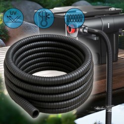 PVC-spiraaliletku 19 mm, 50 m, musta, kasteluun ja lampiin