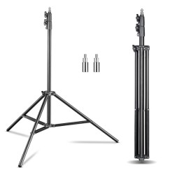 Walimex pro FT-8051 valaisinjalkasetti 2 kpl, 260 cm, jousivaimennus, adapterit ja kuljetuslaukut