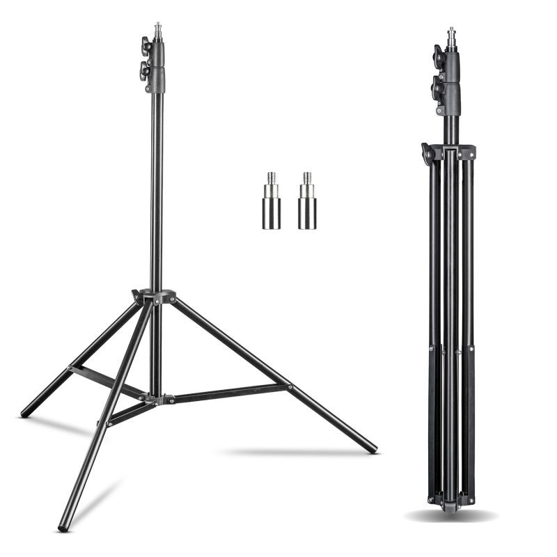 Walimex pro FT-8051 valaisinjalkasetti 2 kpl, 260 cm, jousivaimennus, adapterit ja kuljetuslaukut