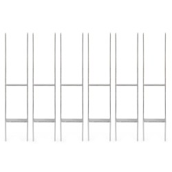 XPOtool H-tolppajalka kuumasingalvattu hiiliteräs 6 kpl 91 x 600 mm