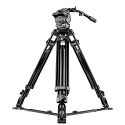 Mantona Dolomit 4000 videojalka 170 cm 14 kg kantavuus nestevaimennettu videopää kuljetuslaukku