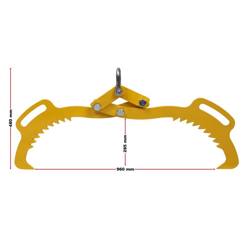 Tukkippihti 620 mm, 1000 kg, 2 lukituspiikkiä