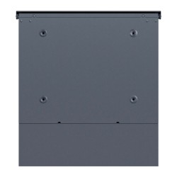 Toboli V64 seinäpostilaatikko antrasiitti 410 x 130 x 370 mm lukittava sanomalehtitila Soft Close kansi