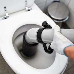 Korkeapainepumppu viemärin puhdistukseen valkoinen 3 adapteria