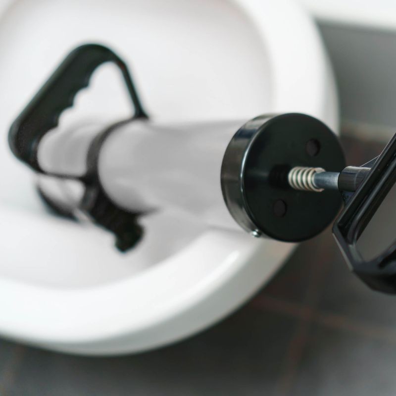 Korkeapainepumppu viemärin puhdistukseen, valkoinen, 3 adapteria