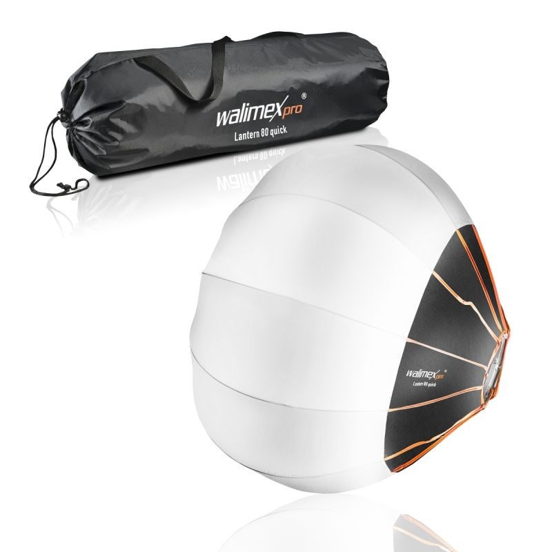 Walimex pro 360° ambient-softbox - 800 x 800 x 800 mm - Push-down-mekanismi