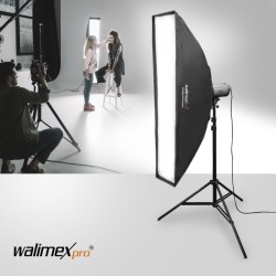 Walimex pro Studio Line Striplight Softbox 1400 x 300 x 600 mm kenno diffuusorit Aurora Bowens adapterit