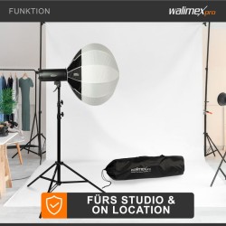 Walimex pro Essential Ballon Softbox 65 cm, Bowens-adapterilla