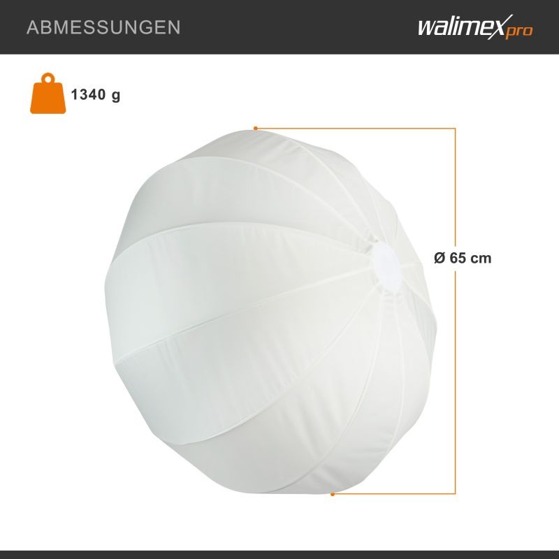 Walimex pro Essential Ballon Softbox 65 cm, Bowens-adapterilla