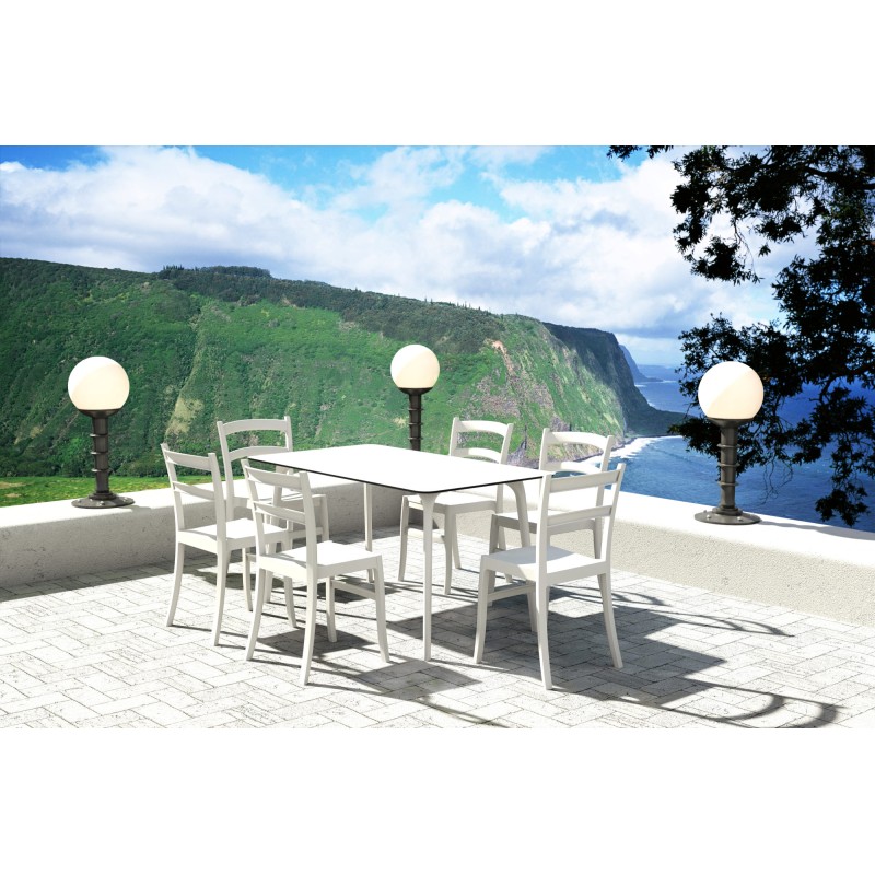 Tiffany-tuoli pinottava muovinen ulkokäyttöön sopiva moderni