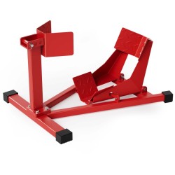 Moottoripyörän etupyörän nostin, 60–160 mm renkaat, teräs, 670 x 480 mm, punainen