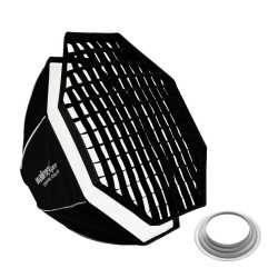 Walimex pro Essential Oktagon softbox 90 cm Bowens ja Hensel EH adapterit kenno ja kantolaukku