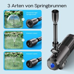 SunSun CUP-359 lampupumppu, biofiltteri ja UVC-selkeytin 2000 l/h 45W